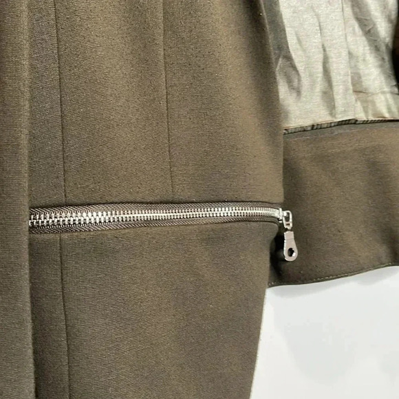 Philosophy Green Blazer with Bottom Zipper - Picture 4 of 7